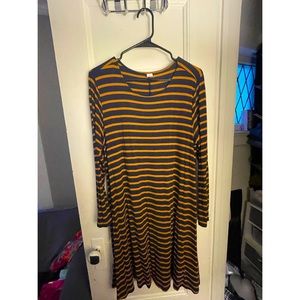 Striped Long Sleeved Old Navy Dress